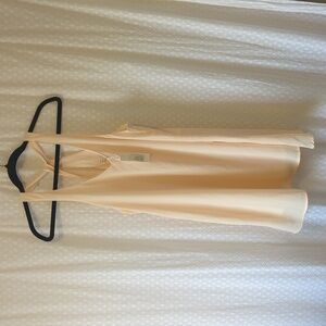 Glamorous Petite Cream Minidress, Racerback, Keyhole, Aline, Swing Women 12 NWT